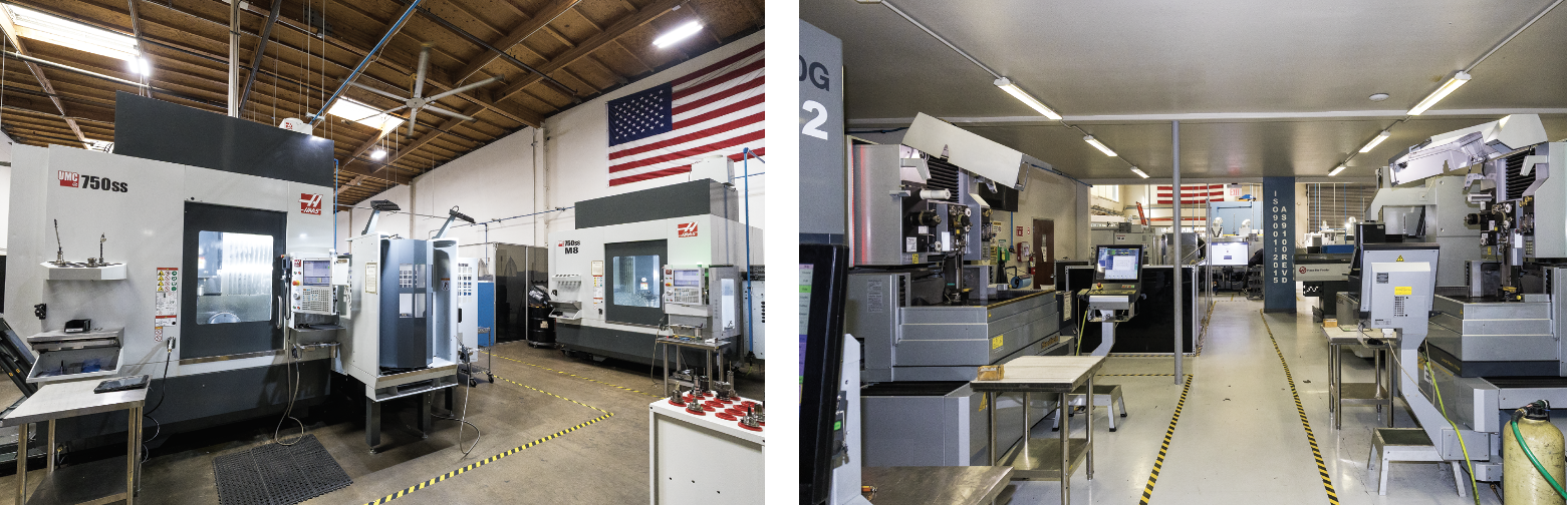 Nytron uses Haas exclusively for their 3/4/5 axis milling, multi spindle live tooling lathes, and Sodick for all their wire EDM needs.